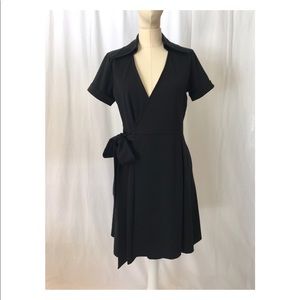 Banana Republic collared wrap dress